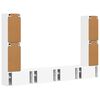 vidaXL TV-Schrankset 8 pcs Wei&szlig; Holzwerkstoff