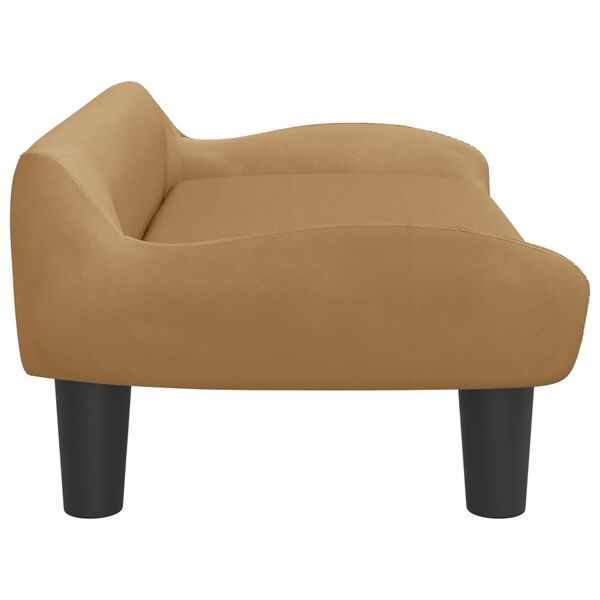 vidaXL Kindersofa Braun 70x40x24 cm Samt