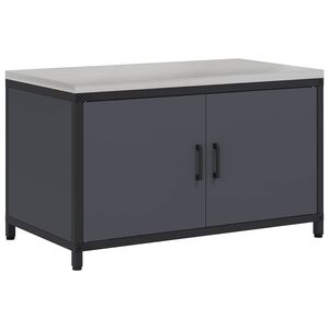 vidaXL K&uuml;chenaufbewahrungsschrank HATTEM Anthrazit 90 x 50 x 53 cm