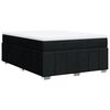 vidaXL Boxspringbett mit Matratze Schwarz 160x200 cm Stoff