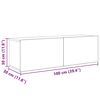 vidaXL TV-Schrankset Wandmontiert 5 pcs Altholz Holzwerkstoff