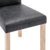 vidaXL Esszimmerst&uuml;hle 2 Stk. Grau Wildleder-Optik
