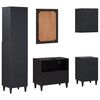 vidaXL Badezimmerschrank-Set mit Schubladen 5 pcs Massivholz Mango