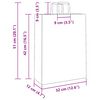 vidaXL Papiertragetaschen 50 Stk. mit Henkeln Gelb 32x12x42 cm