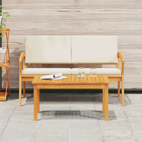 vidaXL Couchtisch &Ouml;l-Natur Massivholz Akazie