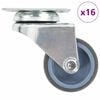 vidaXL 16 Stk. Lenkrollen mit Zwillingsrad 50 mm