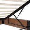 vidaXL Ottoman-Bett mit Matratze Hellgrau 120x190 cm Stoff