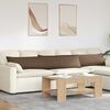 vidaXL Sofakissen 2 pcs Braun 200 x 40 cm Stoff