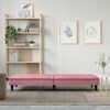 vidaXL Schlafsofa mit Getr&auml;nkehaltern Rosa Samt
