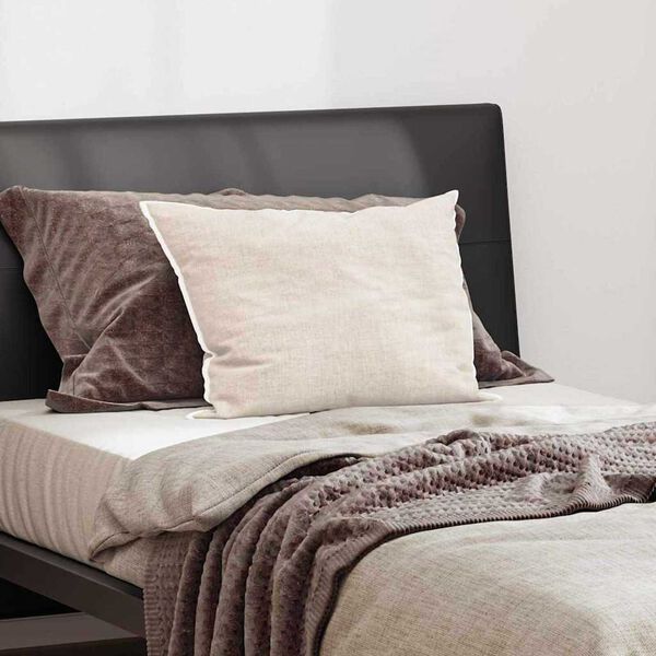 vidaXL Kopfkissen mit Kissen Wei&szlig; 60 x 40 x 20 cm Polyester