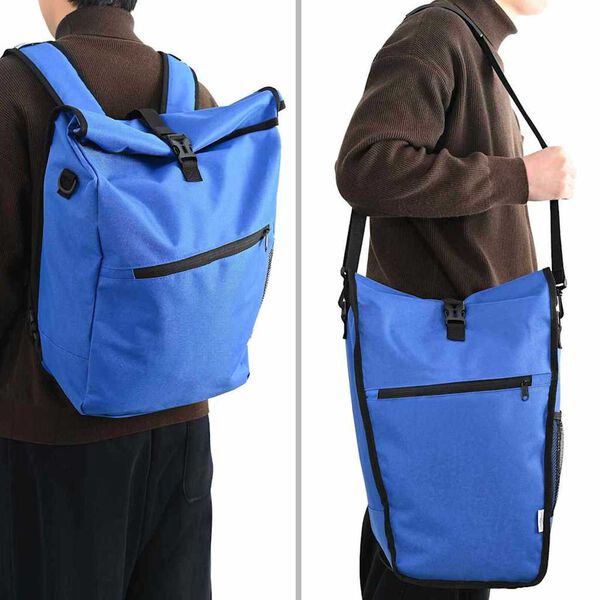 vidaXL Fahrradtasche Blau 33 x 16 x 60 cm Polyester