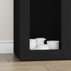 vidaXL Sideboard Schwarz 59 x 35 x 100,5 cm Holzwerkstoff