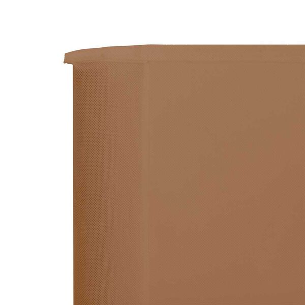 vidaXL 3-teiliges Windschutzgewebe 400 x 80 cm Taupe