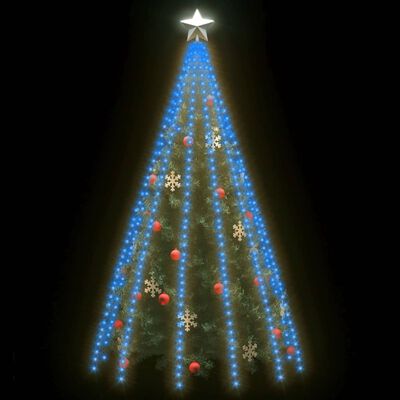 vidaXL Weihnachtsbaum-Beleuchtung 500 LEDs Blau 500 cm