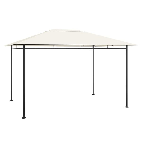 vidaXL Pavillon 384x281x270 cm Creme 180 g/m²