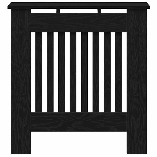 vidaXL Heizk&ouml;rperabdeckung Schwarz Eichen-Optik 78 x 19 x 81,5 cm
