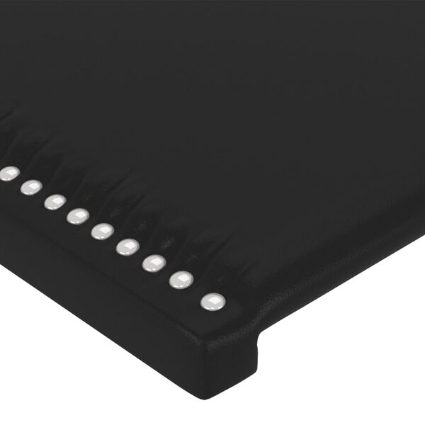 vidaXL Kopfteile Schwarz 200x5x78/88 cm Kunstleder