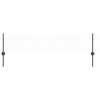 vidaXL Sechseckzaun mit Pfosten 10 x 0,4 m PVC-beschichteter Stahl