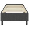 vidaXL Boxspring-Bettgestell Grau Stoff 100x200 cm