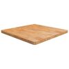 vidaXL Tischplatte Quadratisch Hellbraun 80x80x4cm Behandelte Eiche