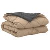 vidaXL Sommerdecke Anthrazit und Taupe 220 x 140 cm Mikrofaser