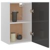 vidaXL H&auml;ngeschrank Hochglanz-Grau 39,5x31x60 cm Holzwerkstoff