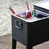 AXI K&uuml;hlwagen Retro Rattan-Optik 76 L Schwarz