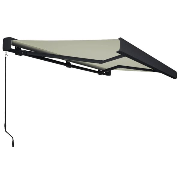 vidaXL Manuelle Kassetten-Markise 350x250 cm Creme