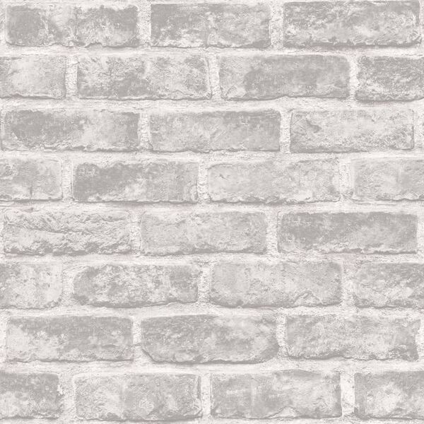 DUTCH WALLCOVERINGS Tapete Ziegel Grau