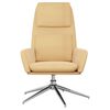 vidaXL Relaxsessel Creme Wildleder-Optik
