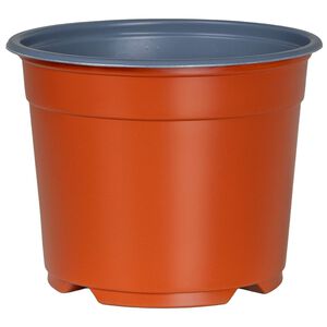vidaXL Runder Blumentopf 50 stk. Terrakotta &Oslash; 10 x 8 cm Kunststoff