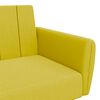 vidaXL Schlafsofa 2-Sitzer mit Fu&szlig;hocker Gelb Samt