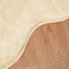 vidaXL Kunstschaffell Teppich Tafalla Creme 50 x 80 cm Polyester