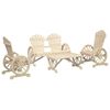 vidaXL 4-tlg. Garten-Lounge-Set Massivholz Tanne