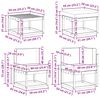 vidaXL Outdoor-Sofagarnitur mit Kissen 8 pcs Natur und Creme
