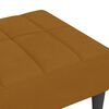 vidaXL Fu&szlig;hocker Braun 78x56x32 cm Samt