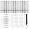 vidaXL Zaun und Pfosten Grau 1 x 100 m Stahl