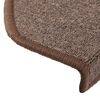 vidaXL Stufenmatten 10 Stk. 65x24x4 cm Kaffeebraun Halbrund Gro&szlig;
