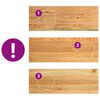 vidaXL Treppenstufen 20 Stk. Hellbraun 70x25x2 cm Massivholz Eiche