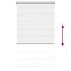vidaXL Zebra-Rollo 70,9 x 120 cm, Stoffbreite 66,7 cm, Wei&szlig;
