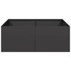 vidaXL Pflanzk&uuml;bel Schwarz 80x80x30 cm Stahl