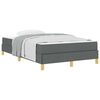 vidaXL Boxspringbett mit Matratze Dunkelgrau 120 x 190 cm Stoff