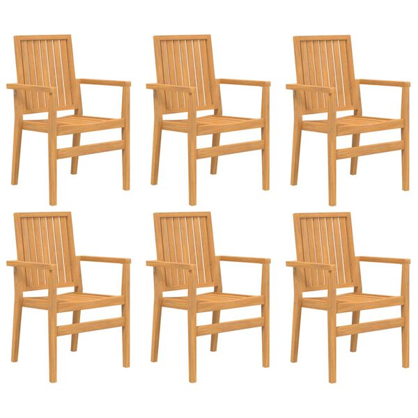 vidaXL 7-tlg. Garten-Essgruppe Massivholz Teak