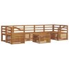 vidaXL Outdoor-Sofagarnitur 8 stk. Natur Massivholz Akazie