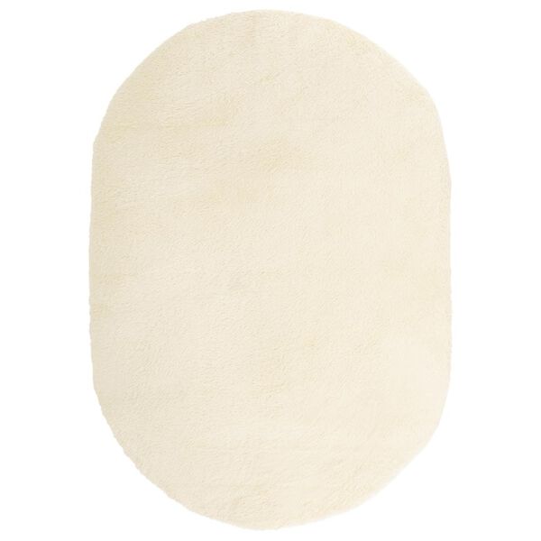 vidaXL Teppich Shaggy Hochflor NAVARRA Creme 300x200 cm Polyester