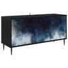 vidaXL TV-Schrank RAALTE 102 x 33 x 51 cm Schwarz Eichen-Optik