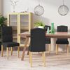 vidaXL Esszimmerst&uuml;hle 4 Stk. Schwarz Stoff