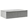 vidaXL Aufbewahrungsbox Stoff 70x40x18 cm Grau