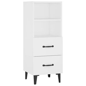 vidaXL Sideboard Wei&szlig; 34,5x34x90 cm Holzwerkstoff
