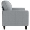 vidaXL 3-Sitzer-Sofa Hellgrau 180 cm Stoff